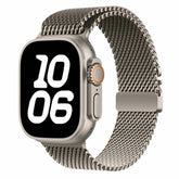 Pure Titanium Milanese Mesh Band  with Parachute-Style Buckle